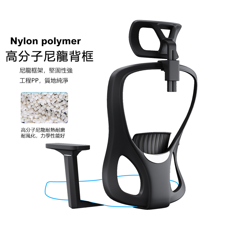 Nylon polymer高分子尼龍背框尼龍框架堅固性強,高分子尼龍耐熱耐磨耐風化,力學性能好